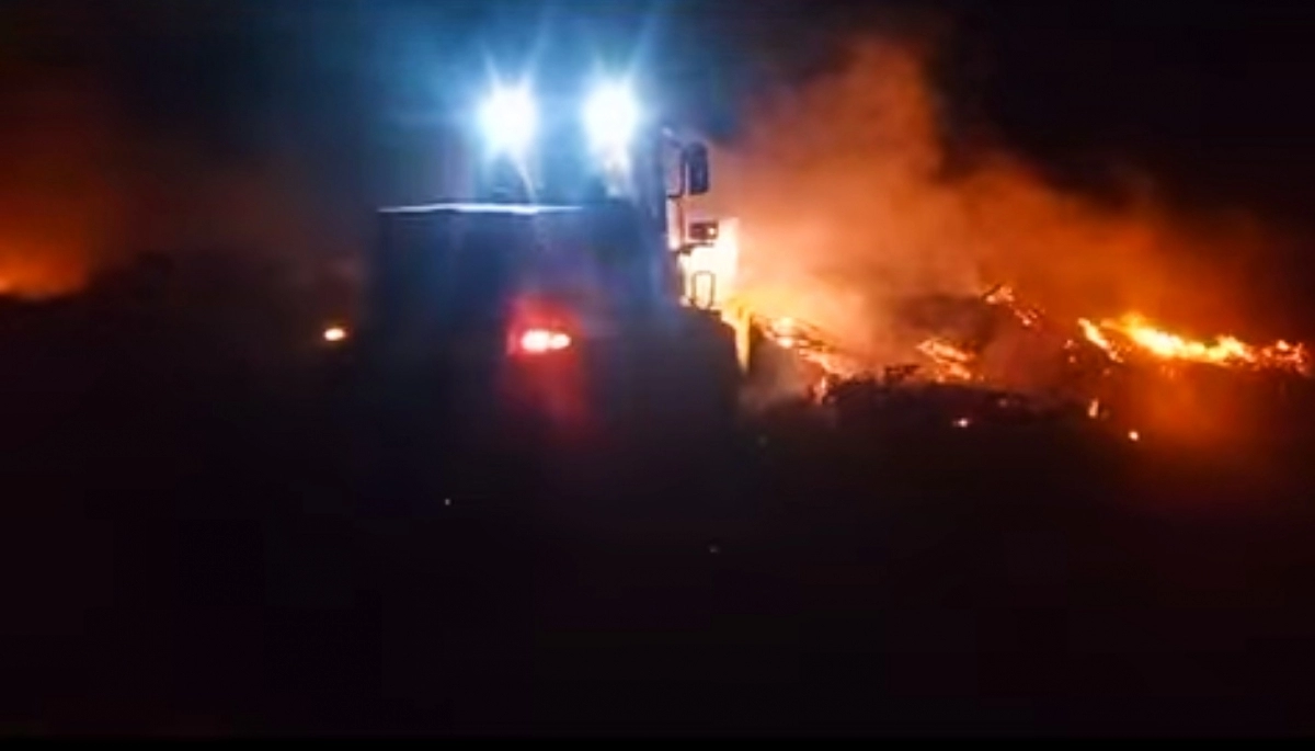 Hourcade denunció un incendio intencionado en Magdalena: “No vamos a tolerar violentos”
