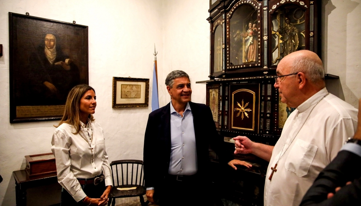 Jorge Macri visitó Mar del Plata y recorrió la Casa “Mama Antula”