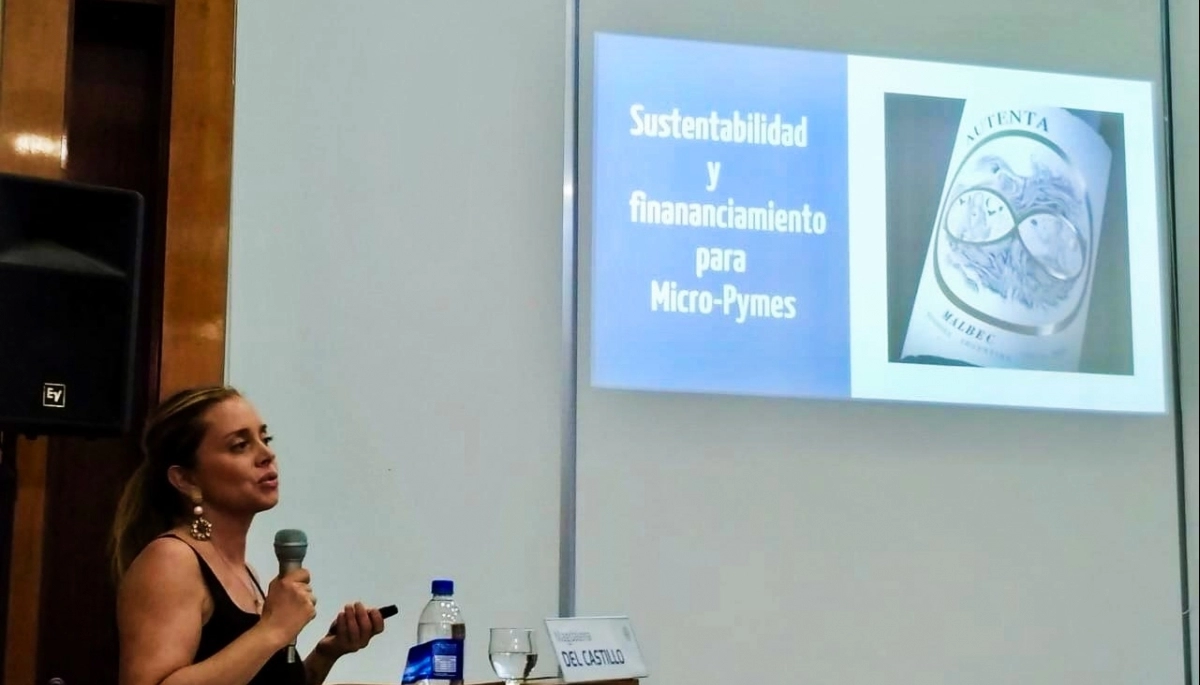 Del Castillo expuso el proceso de elaboración sustentable de su exitosa marca de vinos “Autenta”