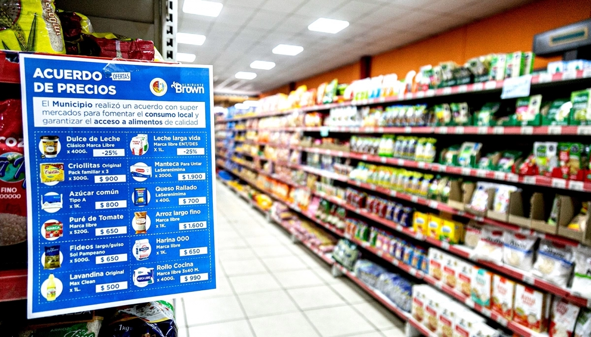 Municipio de Almirante Brown logró nuevo acuerdo de precios con supermercados locales