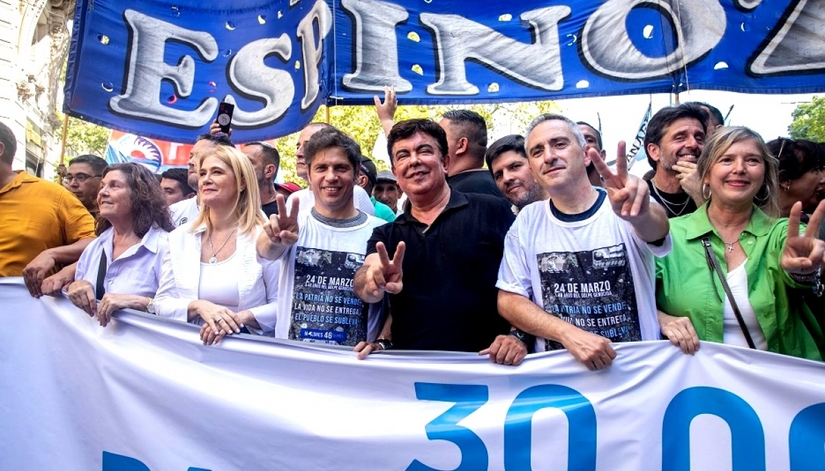 En el acto del 24 de marzo, Espinoza señaló que Milei “destrozó los sueños” de todos los argentinos