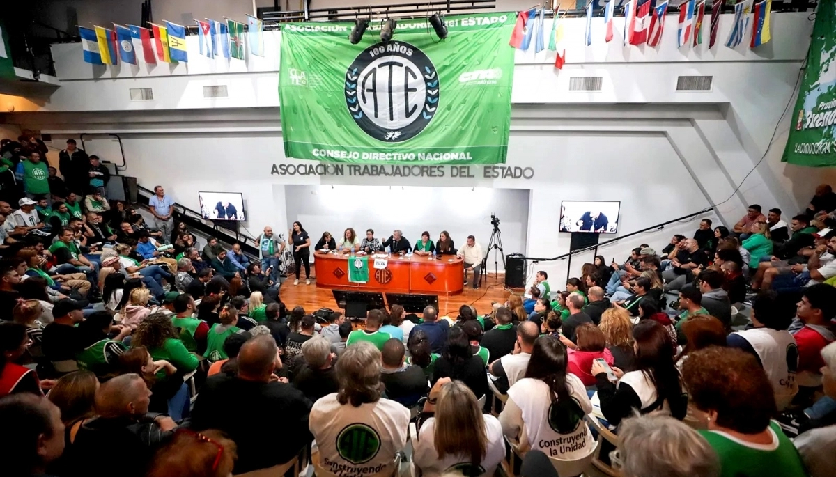 ATE refuerza sus medidas de lucha contra Milei y convocó a un Paro Nacional para el viernes