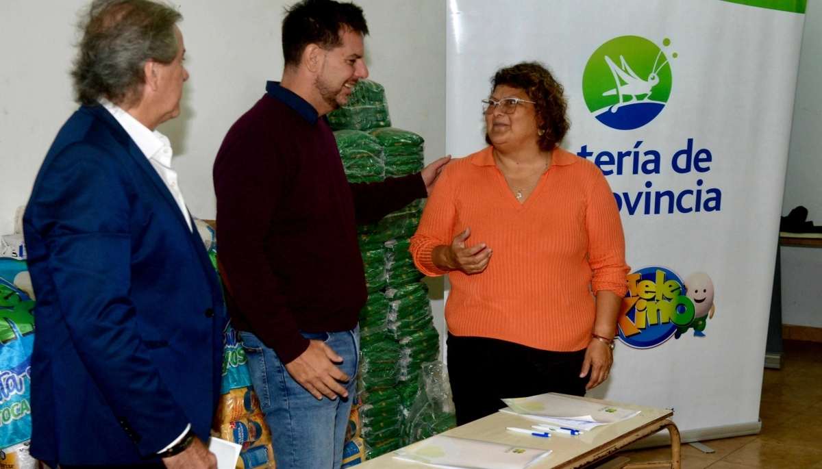 La Lotería bonaerense donó una tonelada de alimentos para la ONG “Zapatillas recorriendo mi ciudad”