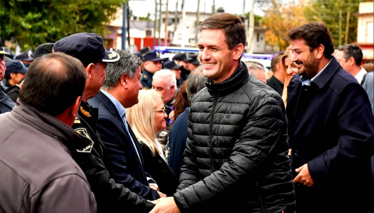 Mantegazza presentó nuevos patrulleros para fortalecer la seguridad en San Vicente