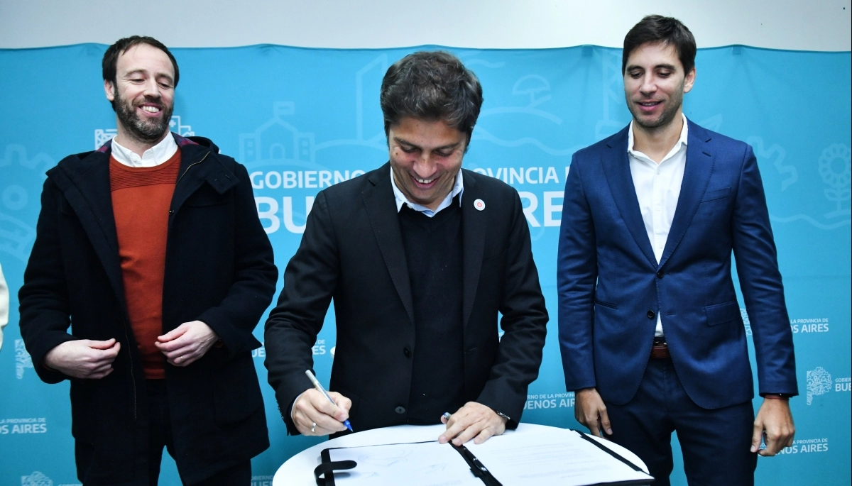 Kicillof y su agenda en San Nicolás: convenio con IOMA y nueva base de la UTOI