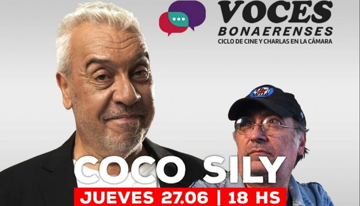 Coco Sily y Pedro Saborido en el ciclo "Voces Bonaerenses"