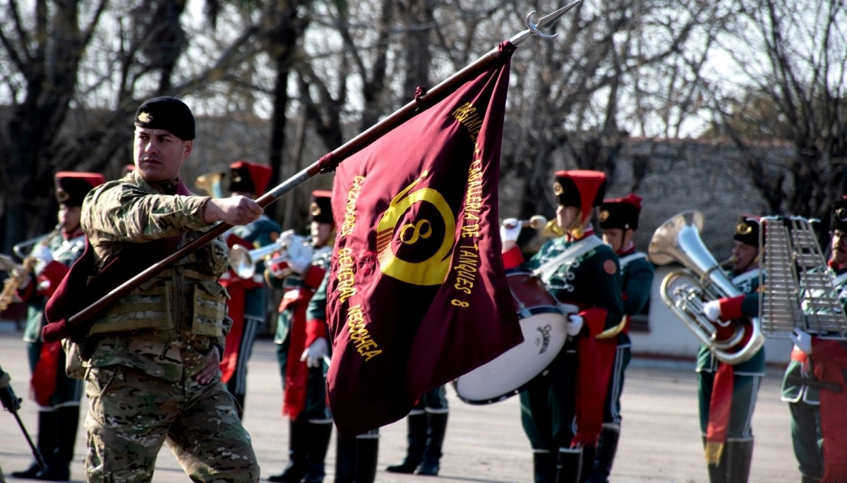Se celebró el 198° aniversario el Regimiento de Caballería de Tanques 8 "Cazadores General Necochea"