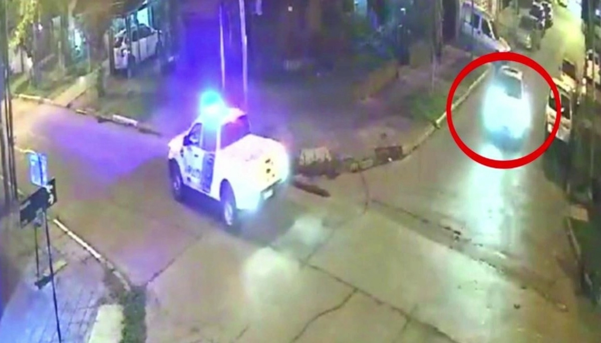 Conductor dominguero: robaron delante de la policía y el patrullero inició la persecución con mucha calma