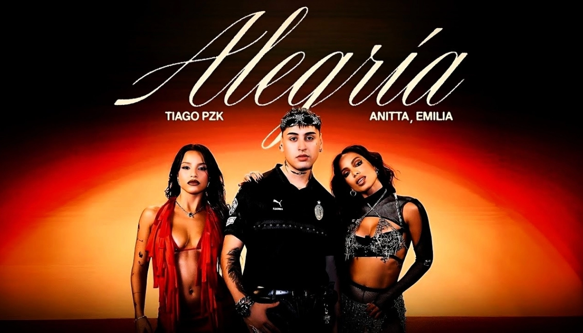 Feat nacional e internacional: Tiago estrenó “Alegría” acompañado por Anitta y Emilia Mernes