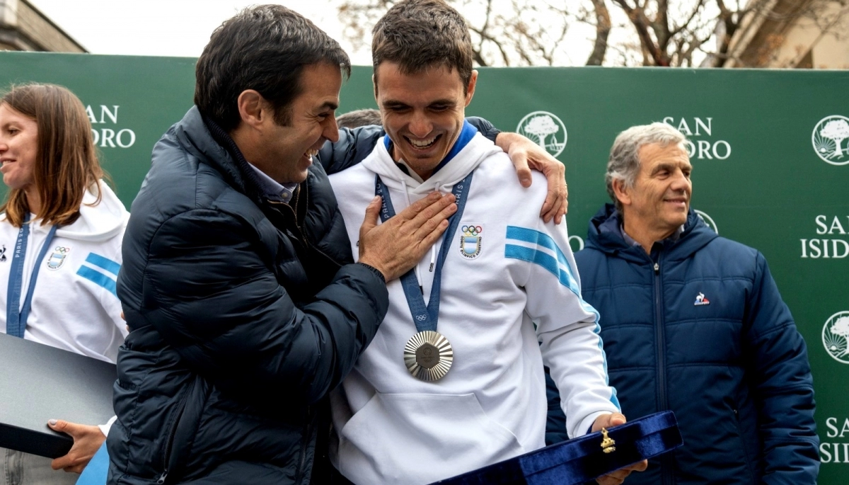Ramón Lanús recibió a medallistas olímpicos con una caravana en San Isidro