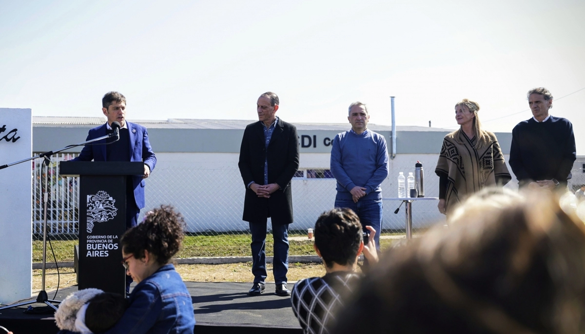 Kicillof visitó Cañuelas para la inauguración del primer Centro de Desarrollo Infantil del distrito