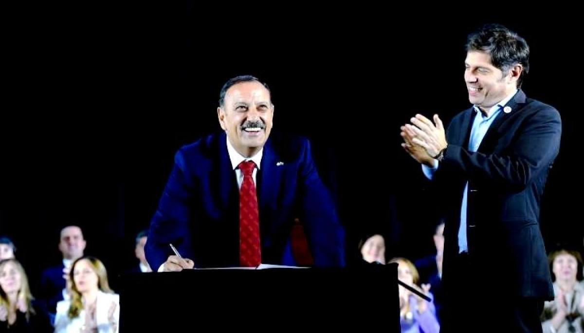 Quintela, de muy buen vínculo con Kicillof, busca suceder a Alberto Fernández en el PJ nacional