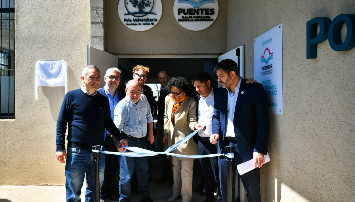 Kicillof visitó Marcos Paz: inauguró un nuevo Polo Universitario y anunció una nueva carrera