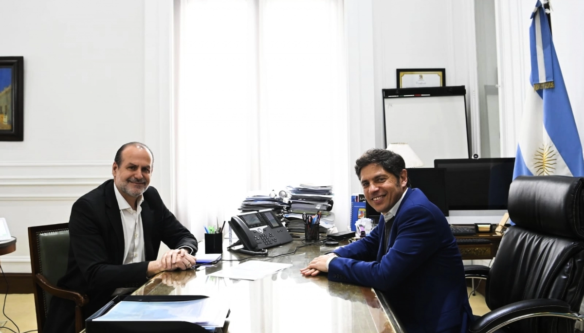 Kicillof recibió a Susbielles en La Plata: planificaron obras hídricas y portuarias para Bahía Blanca