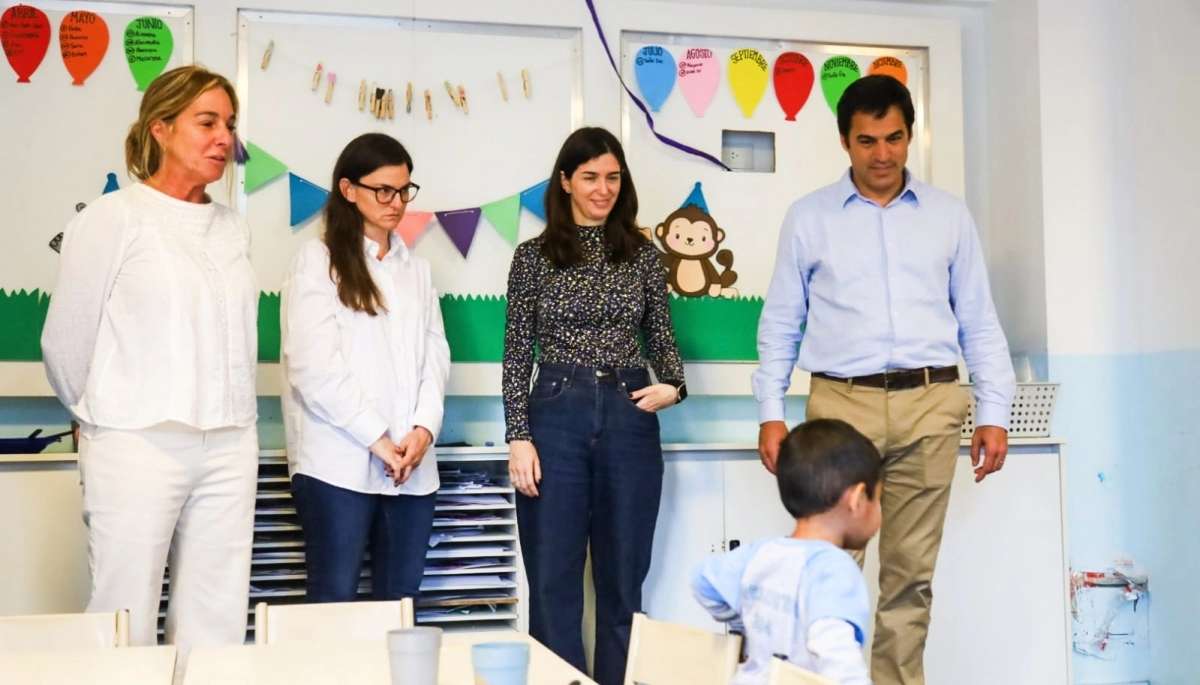 Ramón Lanús recibió a una funcionaria de Milei y recorrieron centros educativos