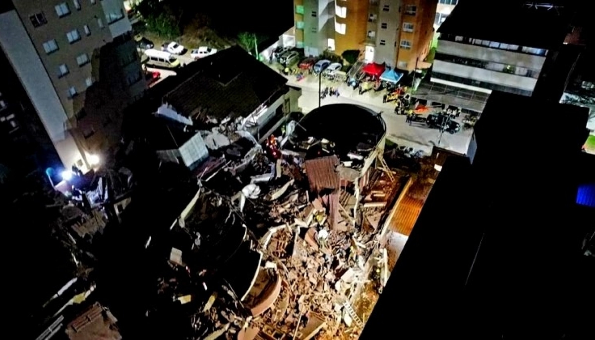 Derrumbe en un hotel de Villa Gesell: el comunicado oficial del municipio bonaerense