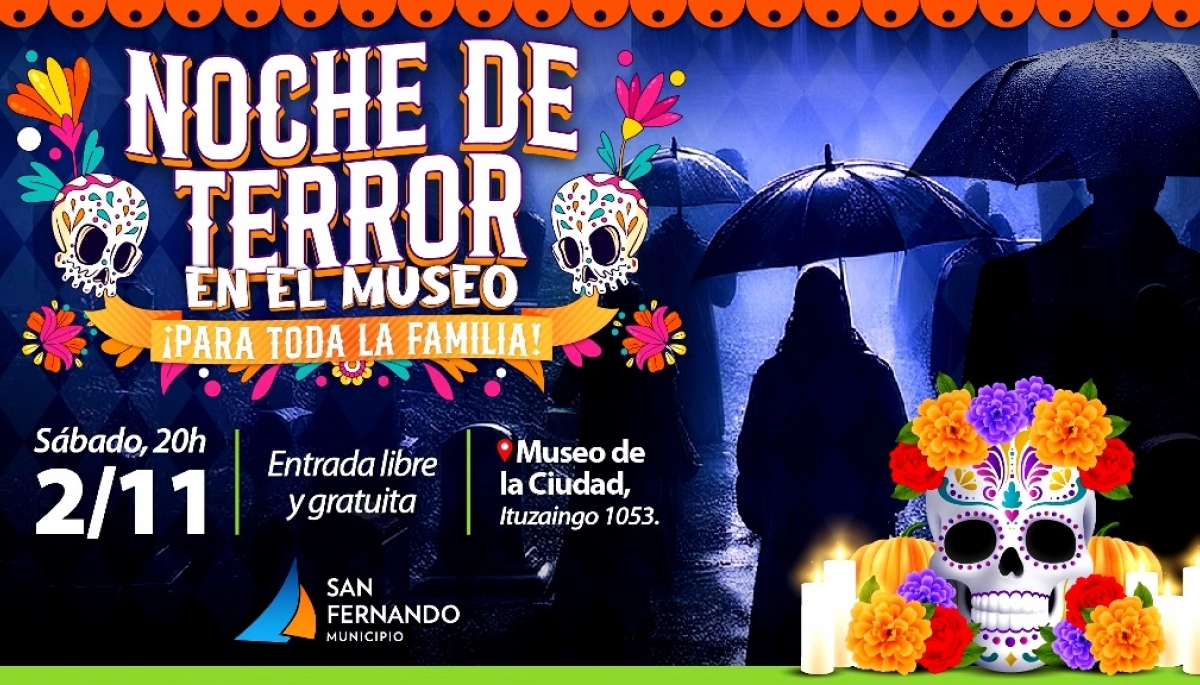 ¿Dulce o truco?: San Fernando tendrá una “Noche de Terror en el Museo”