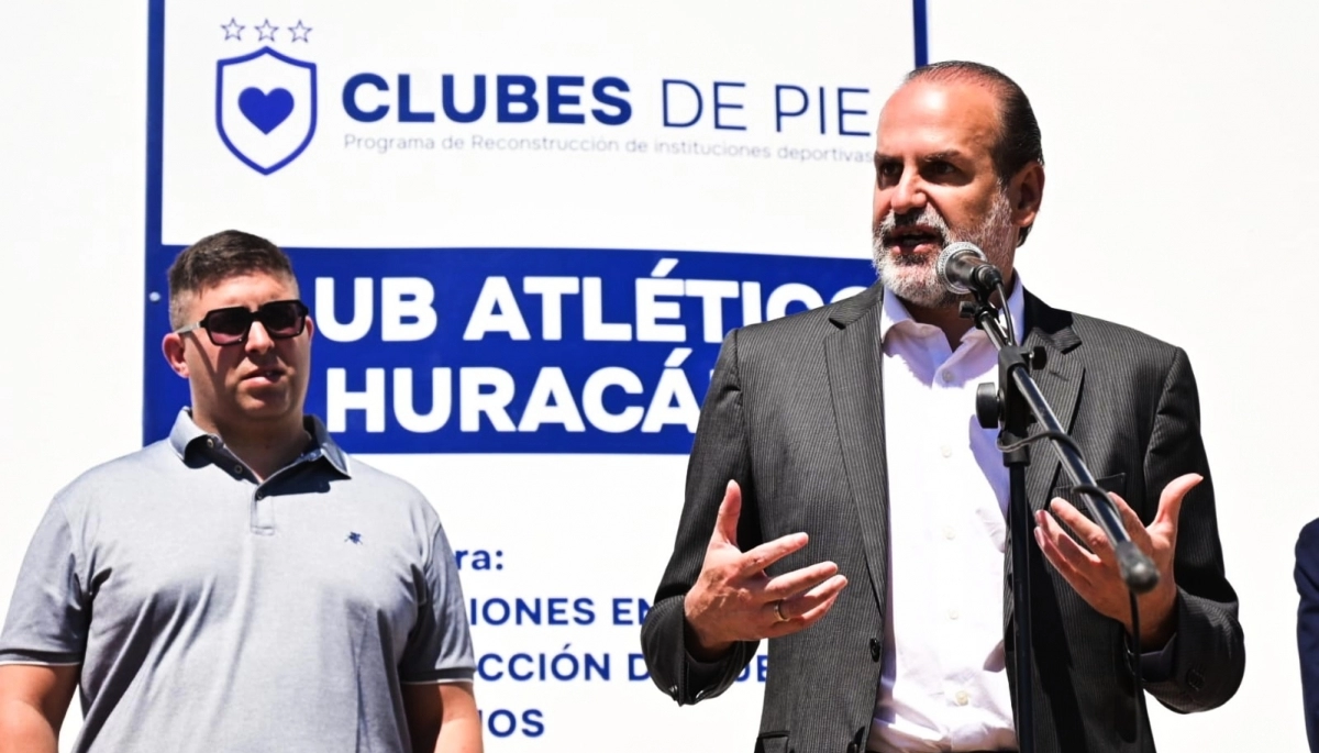Clubes de Pie: se inauguraron las obras en el club Huracán de Bahía Blanca