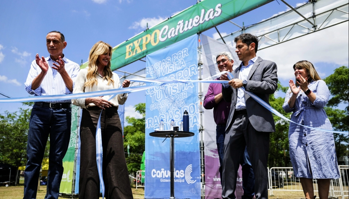 Visita a la Tercera: Kicillof encabezó la apertura de Expo Cañuelas e inauguró un jardín de infantes