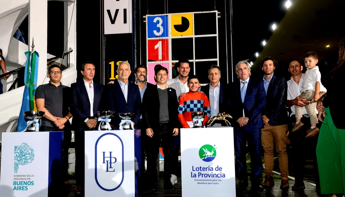 Kicillof asistió al Gran Premio Dardo Rocha e inauguró una obra importante para el Hipódromo