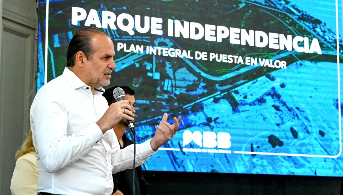 Susbielles presentó el avance de las obras en el Parque Independencia de Bahia Blanca