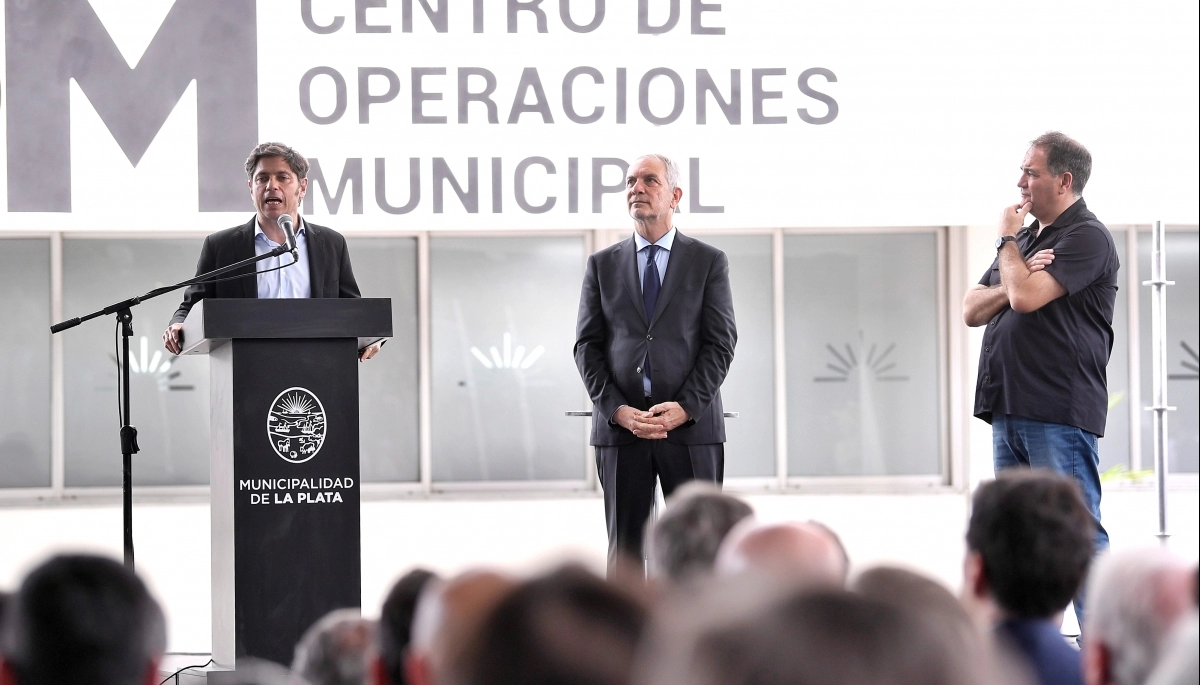 Kicillof celebró la creación del nuevo COM de La Plata: “Las soluciones se brindan con inversión pública”