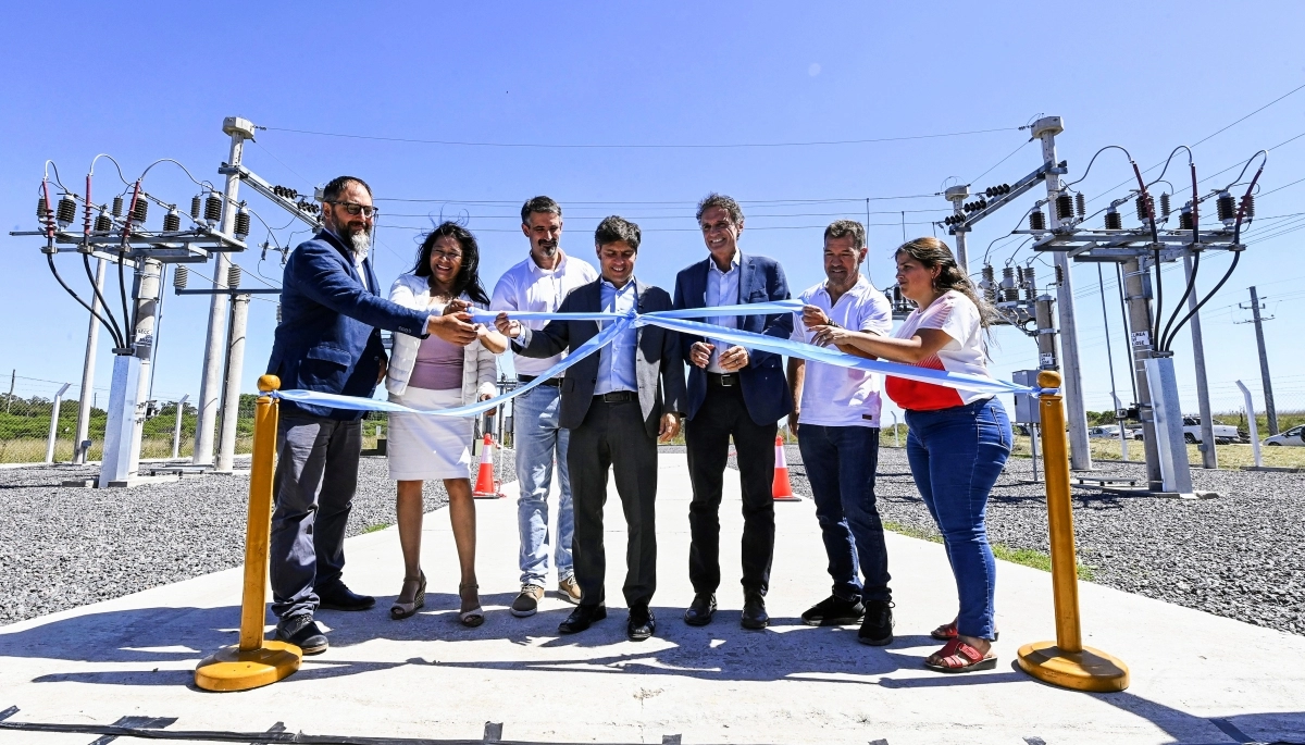 Kicillof visitó General Alvarado: inauguró la nueva Estación Transformadora de Mar del Sud