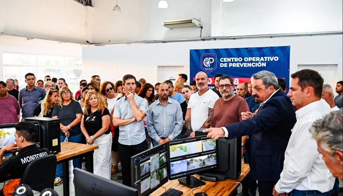 Mantegazza presentó una importante adquisición de cámaras, alarmas y lectores de patentes