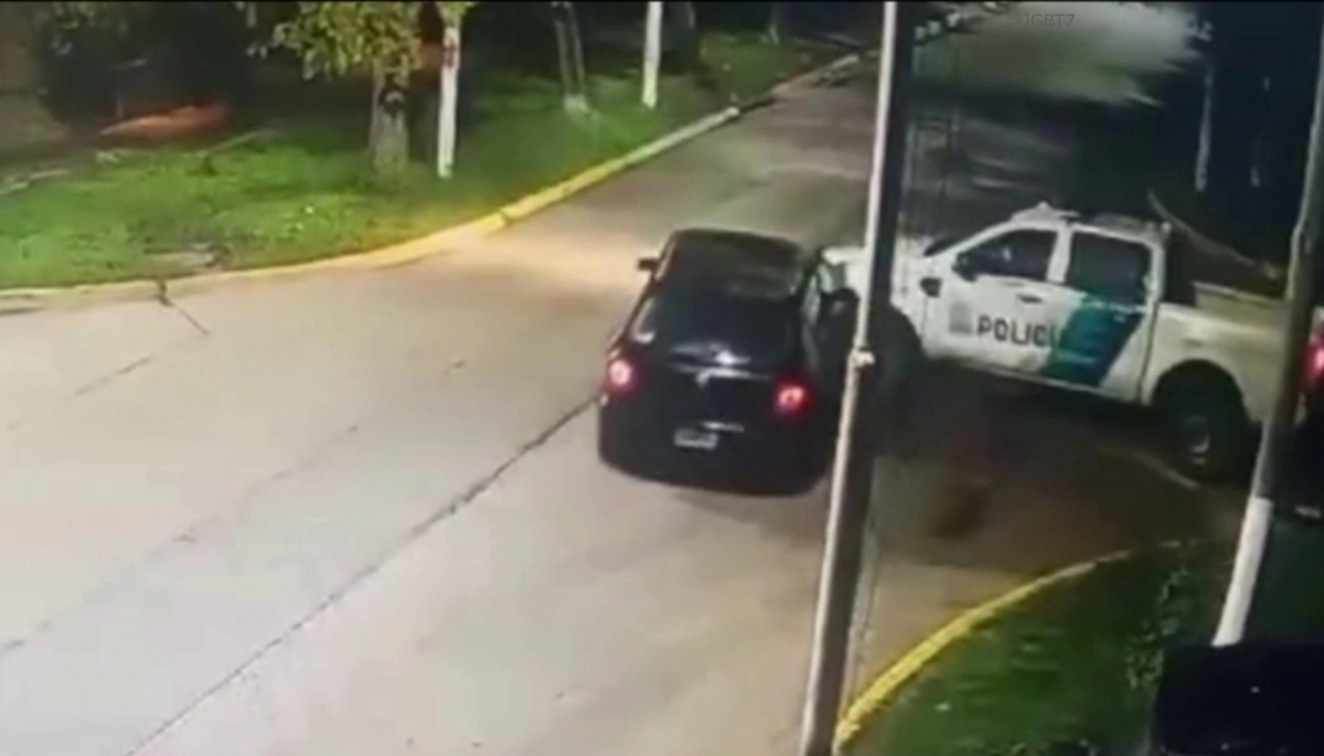 Un conductor alcoholizado chocó a una patrulla policial y se dio a la fuga en Cañuelas