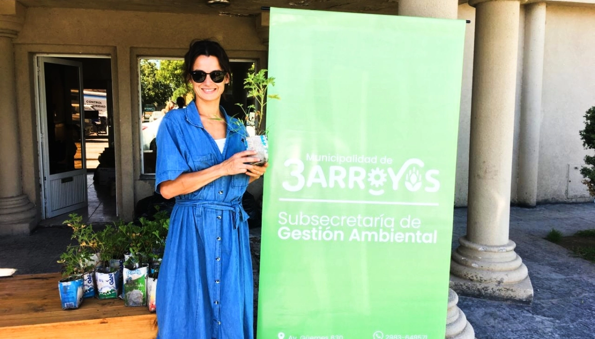 Residuos reciclables por una planta: Tres Arroyos llevó a cabo la jornada de ecocanje
