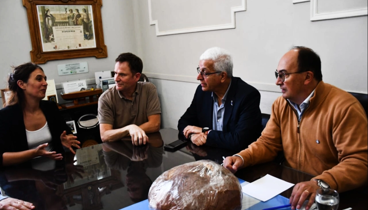 En Saladillo: Salomón recibió a las autoridades de la Universidad Provincial de Ezeiza