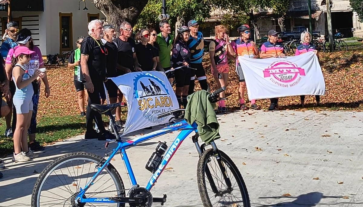 Encuentro en Bavio: se realizó una bicicleteada familiar para disfrutar la naturaleza