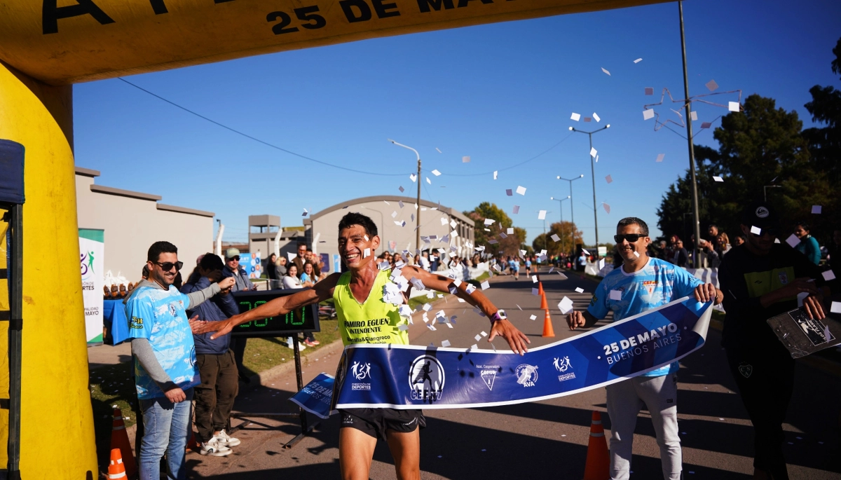 Egüen presentó la 1º edición de la carrera del CEF Nº7 5K y 10K en 25 de Mayo