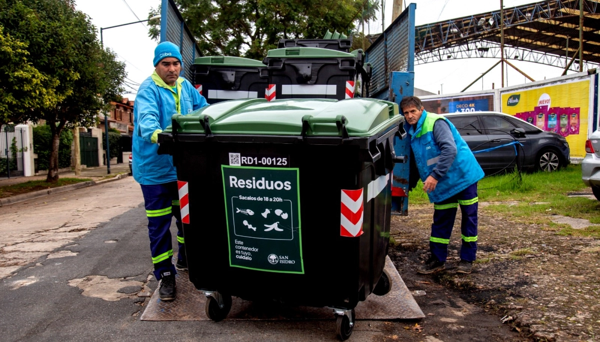 El Municipio de San Isidro instaló 3.000 nuevos contenedores para mejorar la gestión de los residuos
