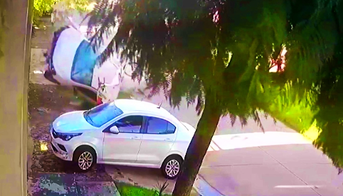 Choque, vuelco y muerte: auto descontrolado arrolló a una ciclista, voló y aterrizó sobre otro estacionado