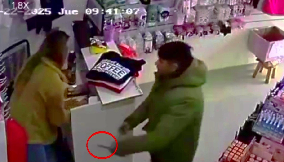 Con un cuchillo intentó robar una regalería y se llevó una gran sorpresa