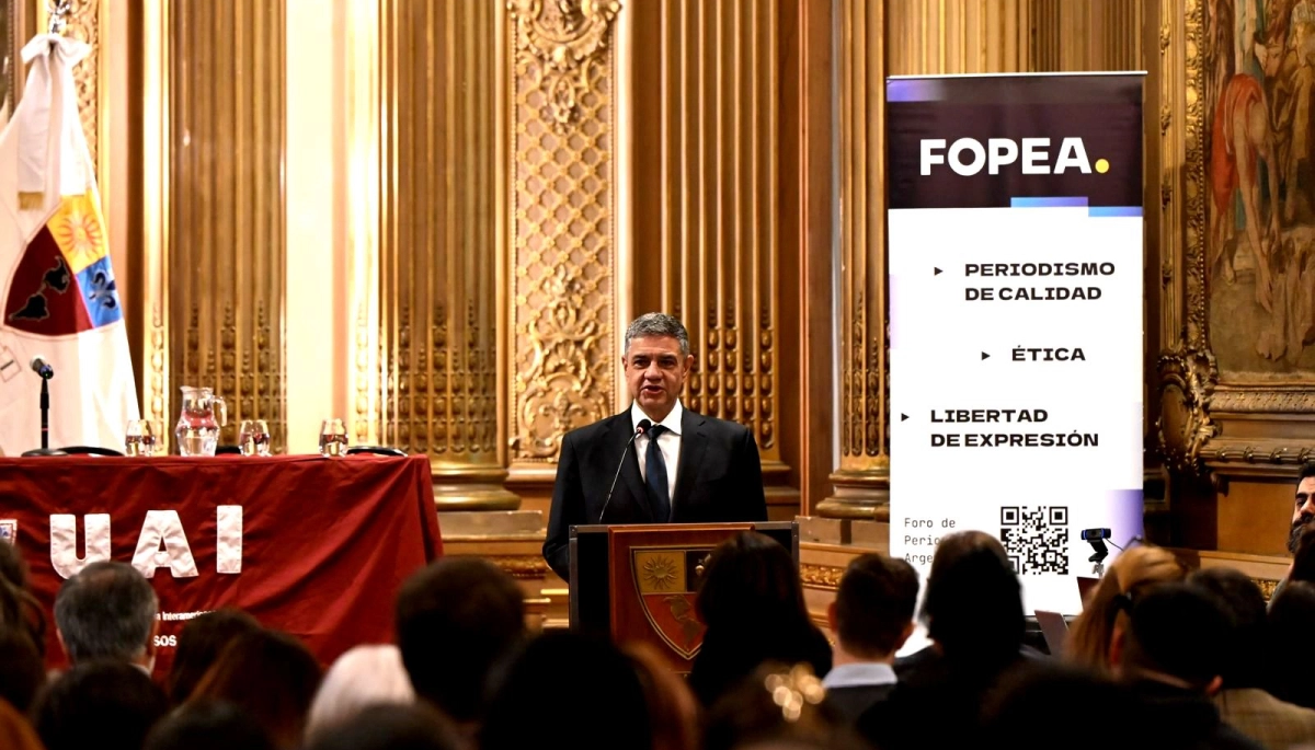 En FOPEA, Jorge Macri dijo: “Estamos siendo testigos de un hostigamiento constante hacia el periodismo”