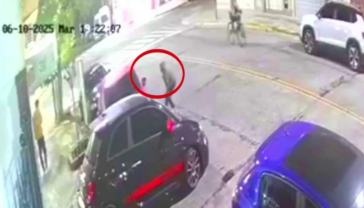 Bicichorros en CABA: un ratero se ocultó detrás de un auto para arrebatar las pertenencias de un vecino