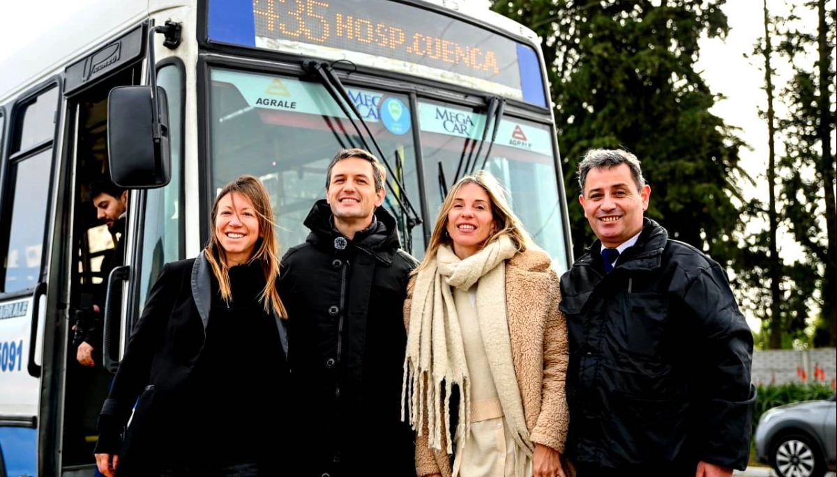 Por gestiones del intendente Mantegazza, la línea 435 inauguró un nuevo trayecto en San Vicente