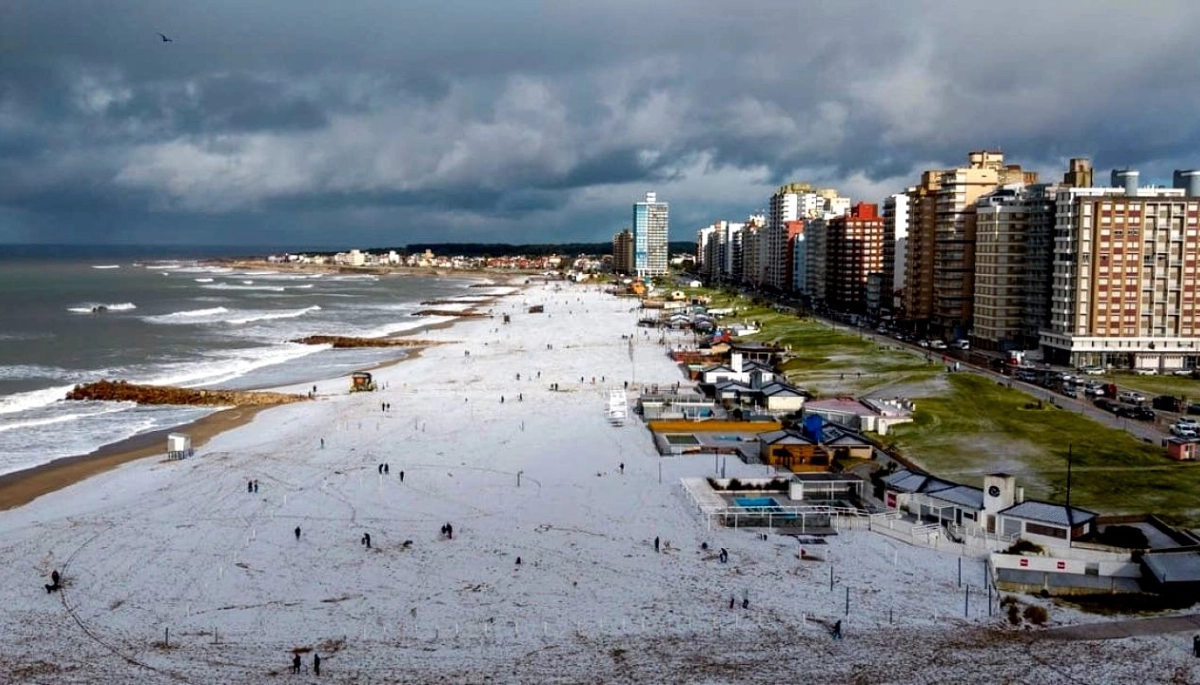Histórica nevada en Miramar y Mar del Plata: ¿puede nevar en el Conurbano bonaerense y La Plata?