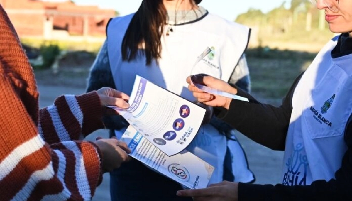 Bahía Blanca: avanza el programa Casa x Casa para la prevención de enfermedades respiratorias