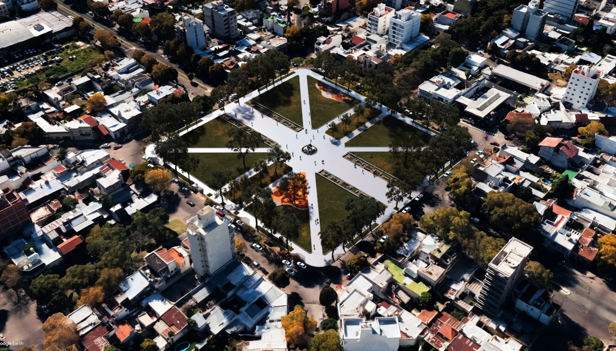 Alak anunció la reconstrucción de la Plaza España con la réplica de un monumento de Madrid