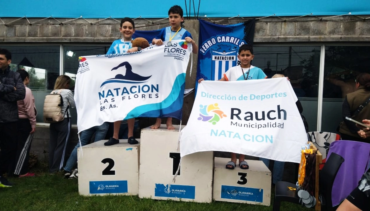 Torneo en Olavarría: Rauch participó de la sexta fecha de la Liga Regional de Natación