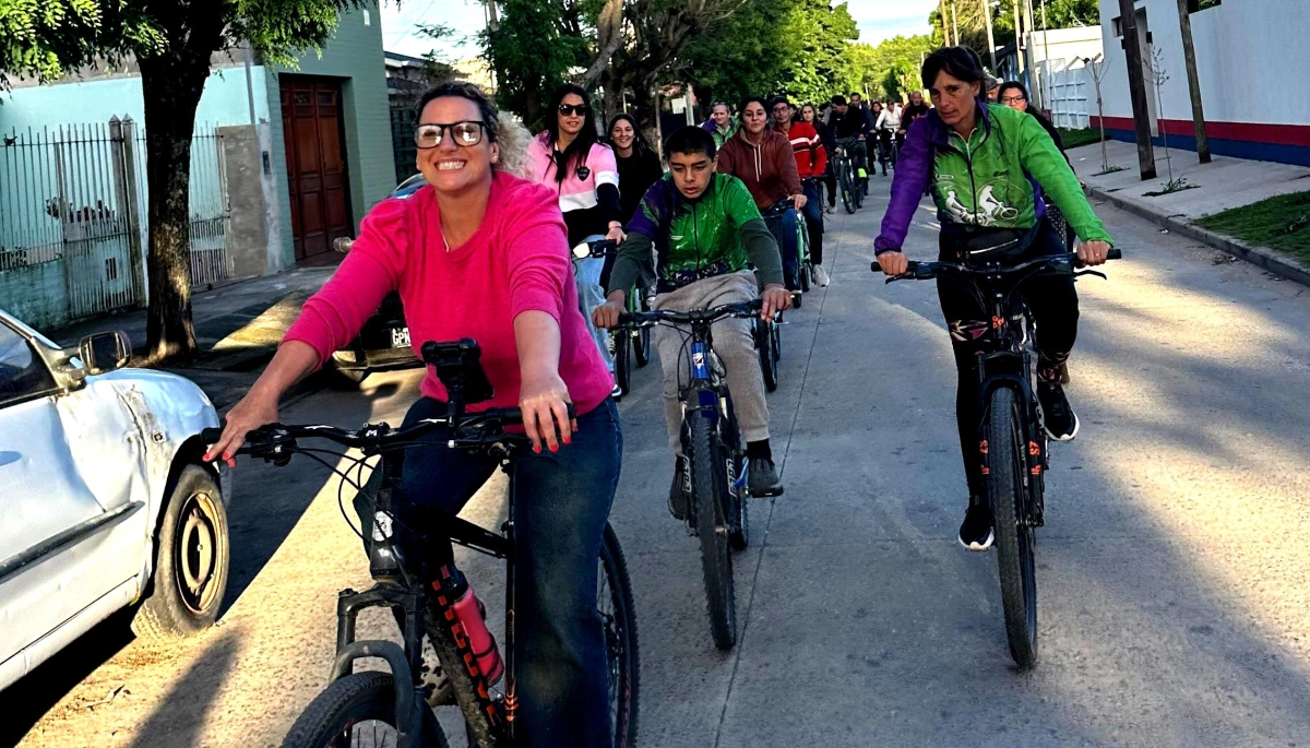 Para promover la sustentabilidad: Roque Pérez celebró la segunda edición de “Una bici más, un auto menos”