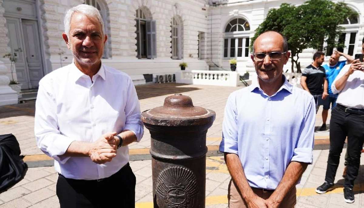 Bolívar restituyó un mojón fundacional histórico a la Ciudad de La Plata