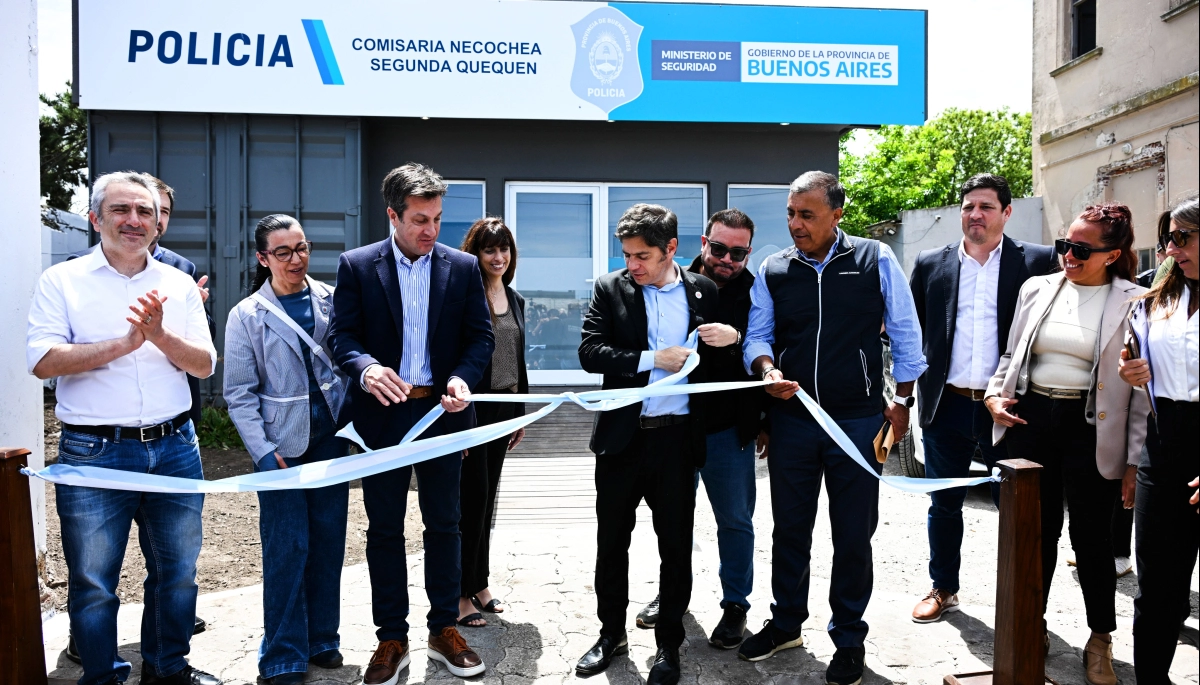 Kicillof inauguró dos edificios para fortalecer la Educación y la Seguridad de Necochea