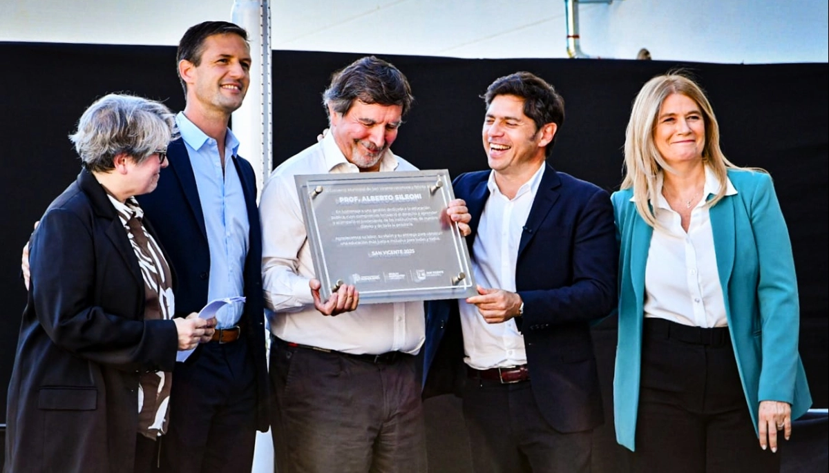 San Vicente: Kicillof y Mantegazza inauguraron la Escuela Primaria Nº 26 en Alejandro Korn