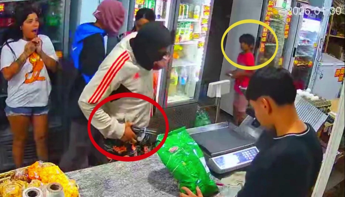 Experimentados ladrones robaron un comercio en General Rodríguez y una nena quedó en el medio