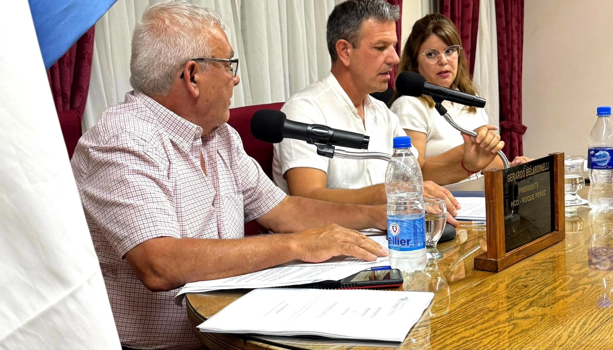 Sciaini abrió sesiones en Roque Pérez con balance y anuncios