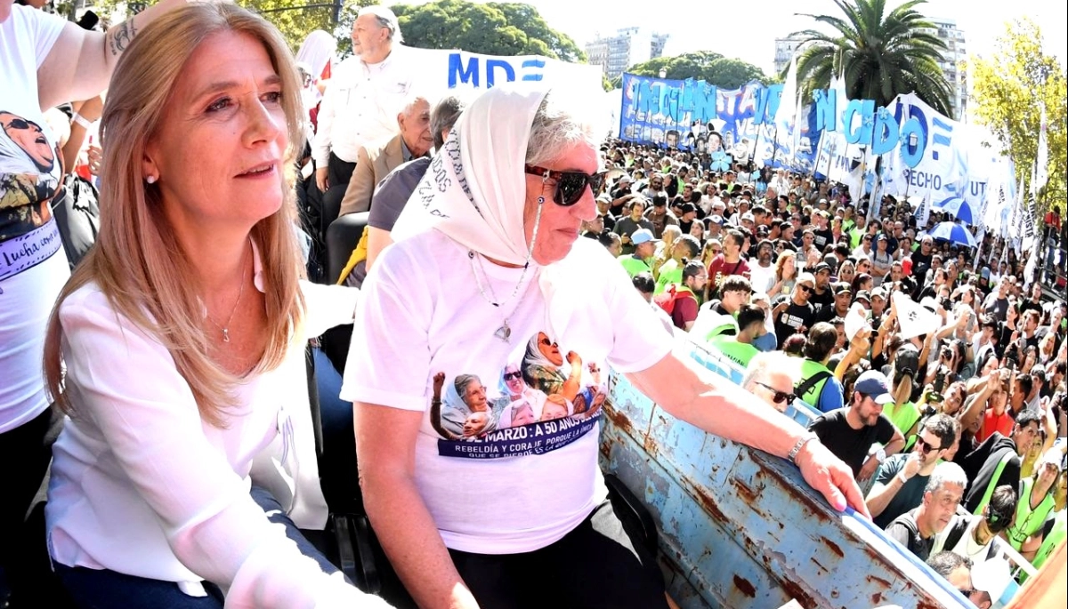 Magario cruzó a Milei en la marcha por el 24 de marzo: “El Estado debe cuidar”